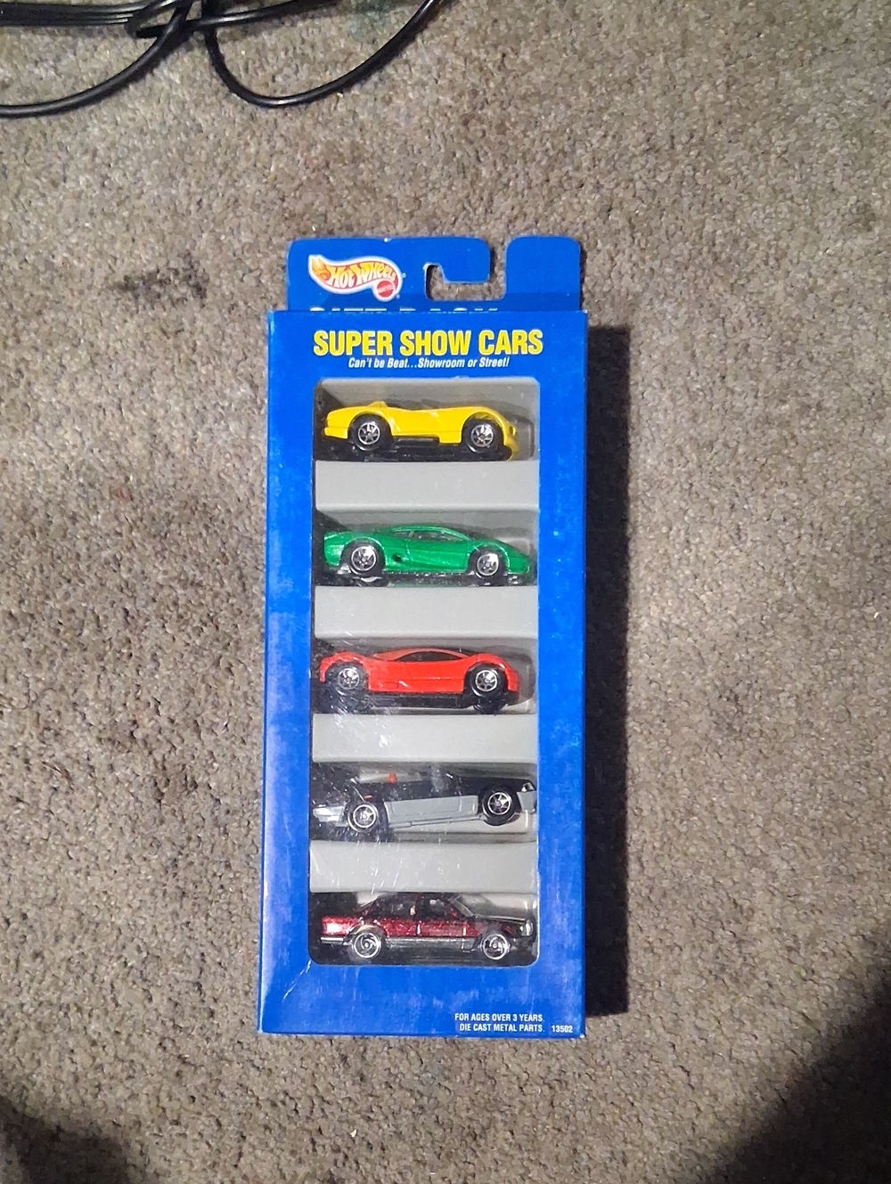 Super Show Cars 5-Pack - Yellow, Green, Red, Silver, Black